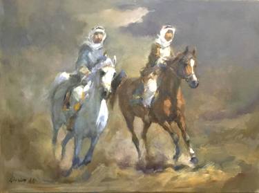 Original Realism Horse Painting by Qasim Ayyed