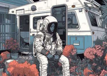 Original Outer Space Paintings by Gabriel Gabor