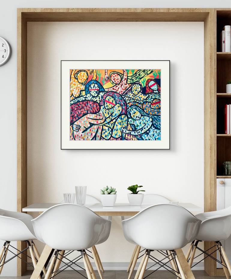 Original Figurative Abstract Painting by Mikal Evans