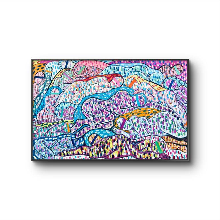 Original Abstract Women Painting by Mikal Evans
