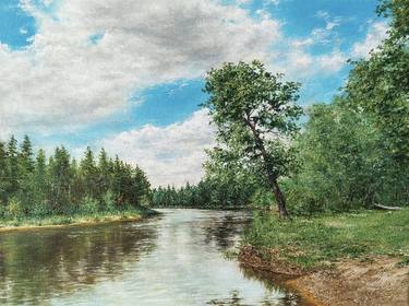 Original Realism Landscape Paintings by Jamaldin Saduev