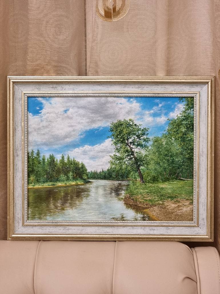 Original Realism Landscape Painting by Jamaldin Saduev