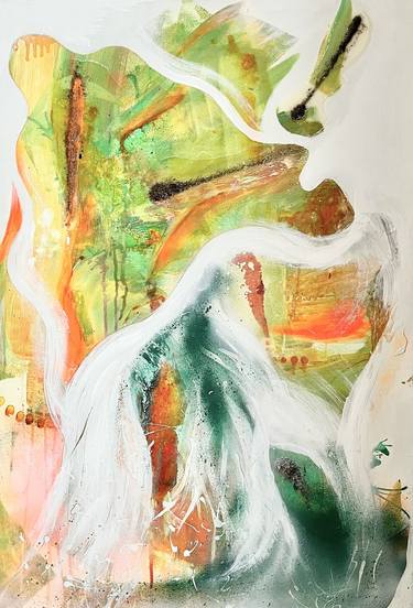 Original Abstract Expressionism Abstract Paintings by Jessica Lemieux