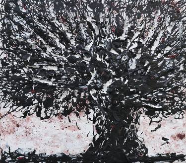 Original Expressionism Tree Paintings by Vu Hed