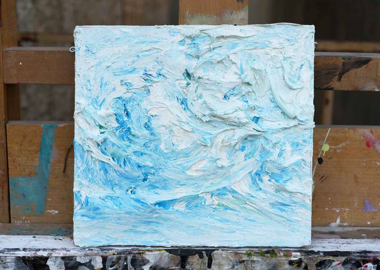 Original Abstract Expressionism Abstract Painting by Vu Hed