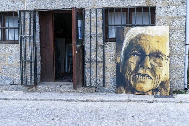 Original Expressionism People Painting by Vu Hed