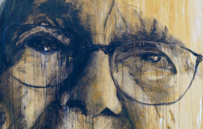 Original Expressionism People Painting by Vu Hed