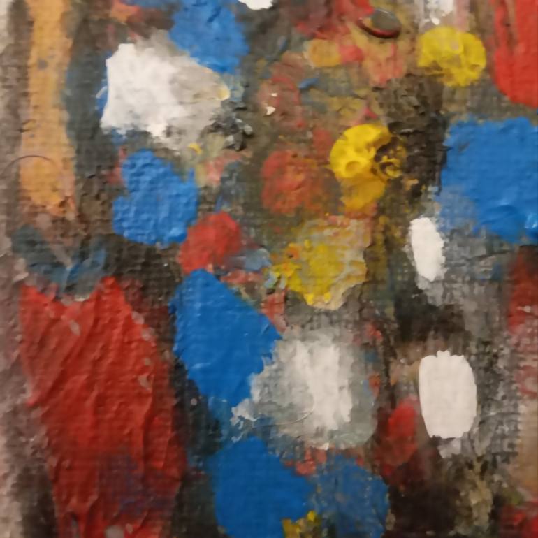 Original Abstract Expressionism Portrait Painting by aubrey stevens