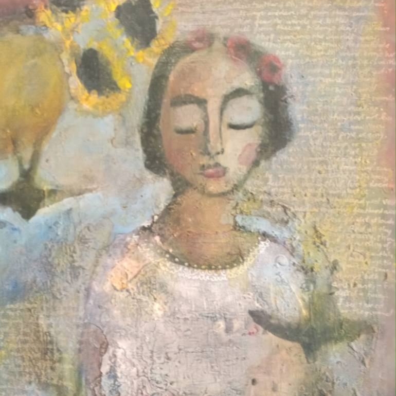 Original Symbolism Women Painting by aubrey stevens