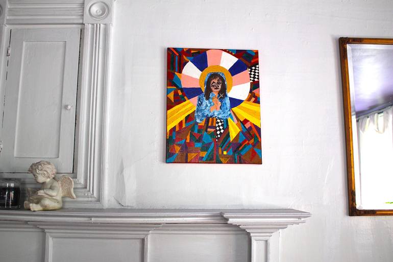 Original Abstract Religion Painting by Kim McGennis