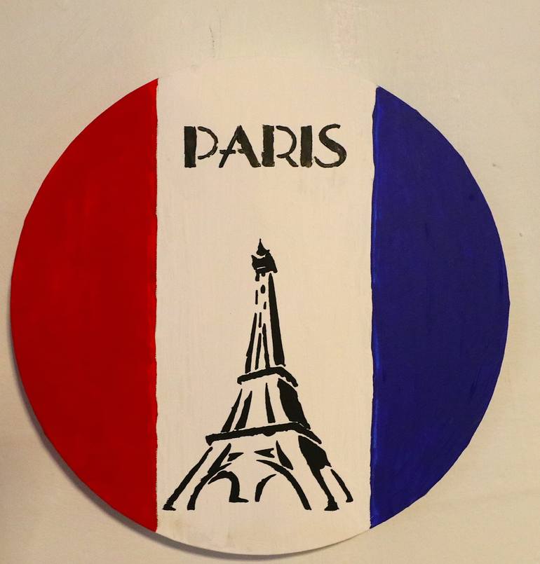 Original Abstract Painting by Kim Mcgennis | Abstract Art on Canvas | For the love of Paris