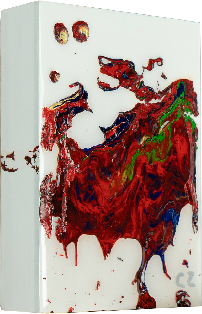 Original Abstract Expressionism Abstract Painting by Cesare Safieh
