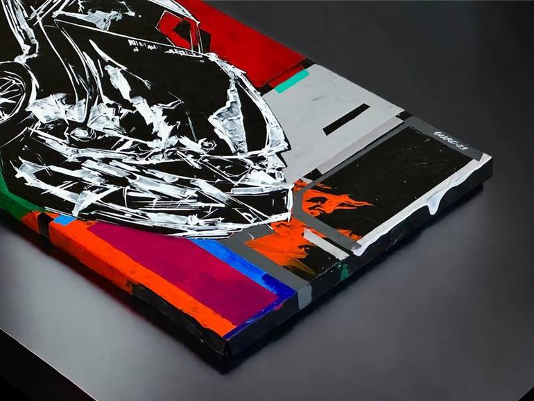 Original Abstract Car Painting by Stepan Scaro