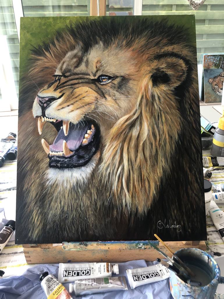 Original Animal Painting by Christine Valadez