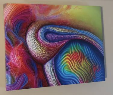 Original Abstract Mixed Media by Richar Gobout