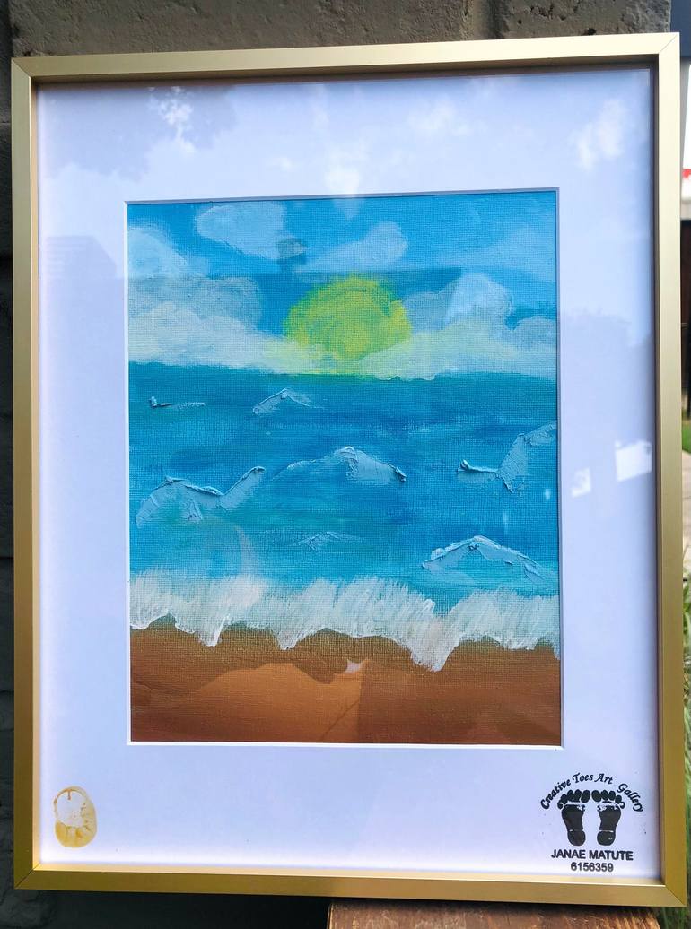 Original Beach Painting by Creative Toes Art Gallery