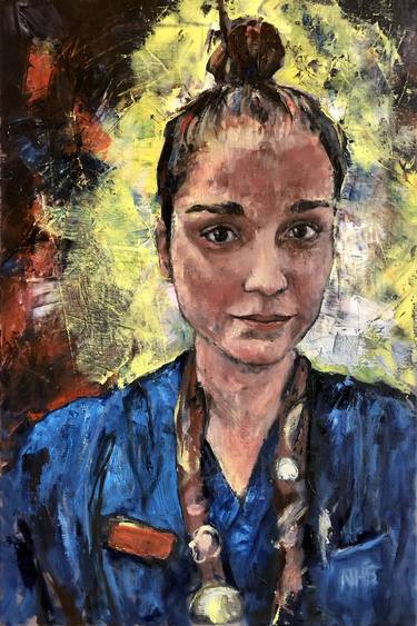 Original Figurative Portrait Paintings by Julie Galante