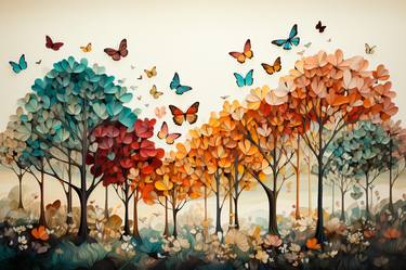 Kaleidoscopic Autumn: Butterfly Dance thumb