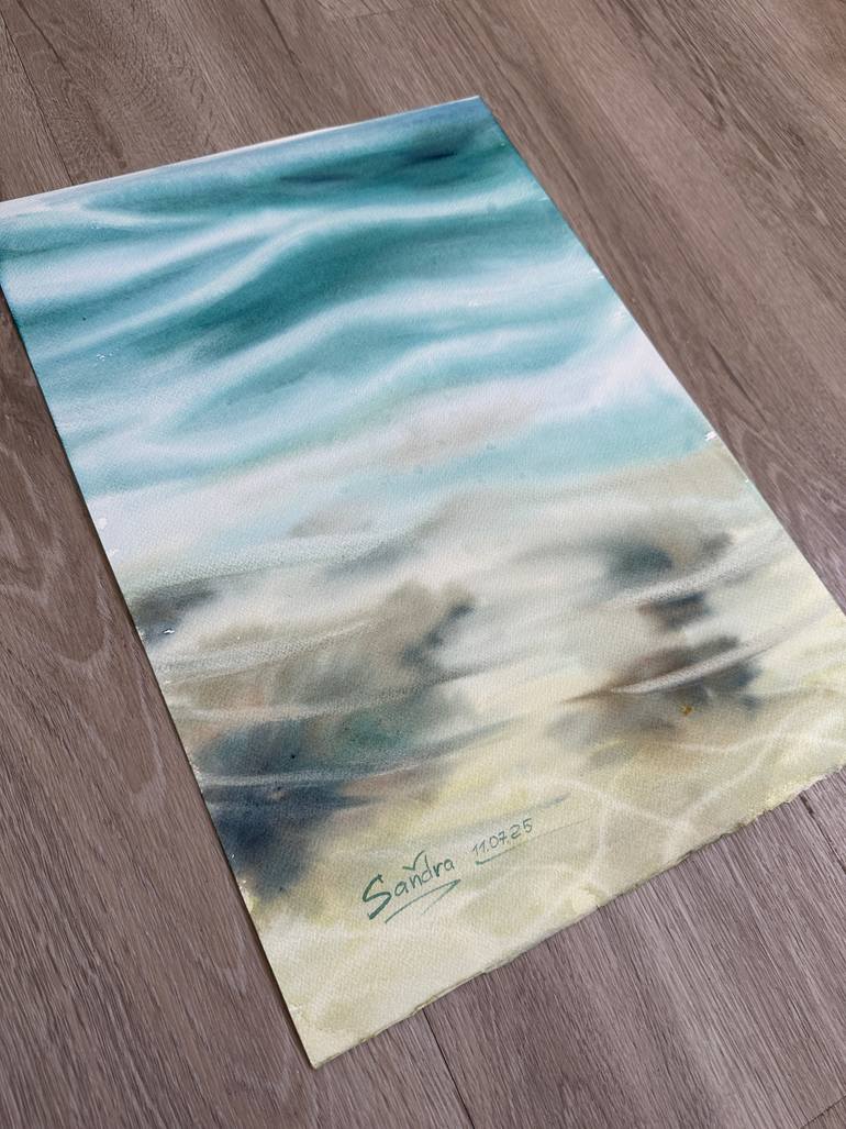 Original Photorealism Seascape Painting by Oleksandra Padushyna