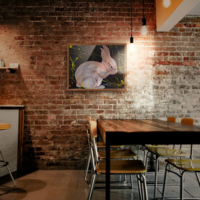 Original Abstract Animal Painting by Ivan Javier Pedrero Guadarrama