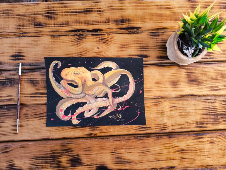 Original Abstract Animal Painting by Ivan Javier Pedrero Guadarrama