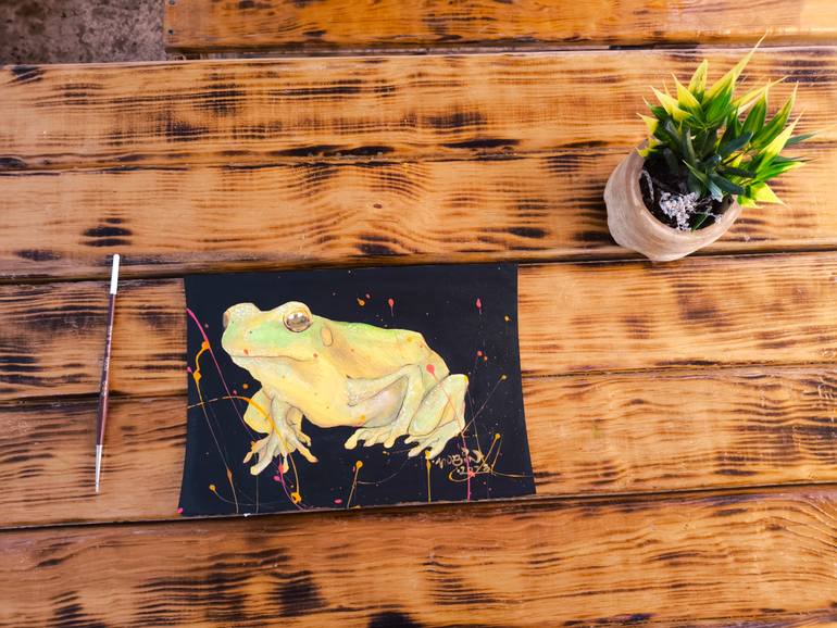 Original Abstract Animal Painting by Ivan Javier Pedrero Guadarrama