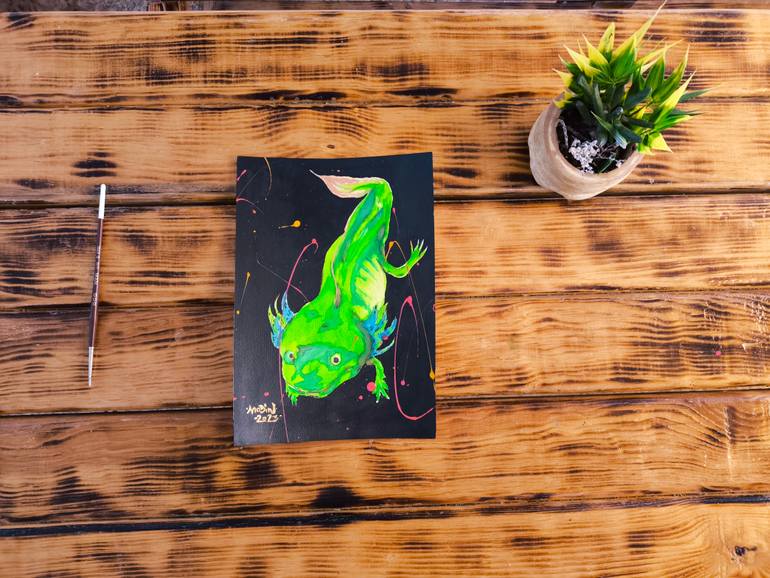 Original Abstract Animal Painting by Ivan Javier Pedrero Guadarrama