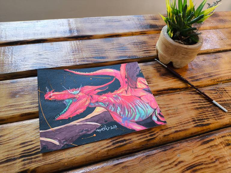 Original Abstract Animal Painting by Ivan Javier Pedrero Guadarrama