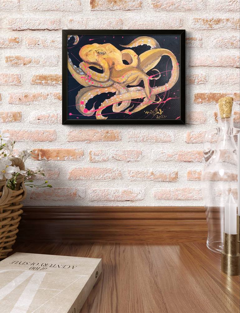 Original Abstract Animal Painting by Ivan Javier Pedrero Guadarrama