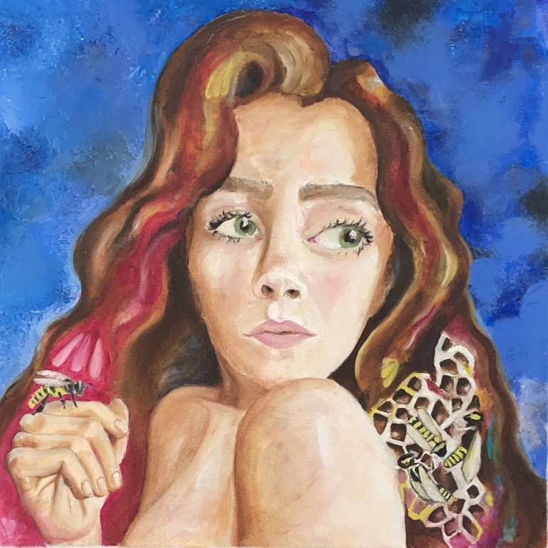 Original Figurative Women Paintings by Senem Yorulmaz
