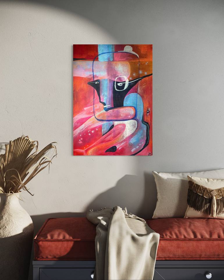 Original Surrealism Abstract Painting by Ilona Koralova