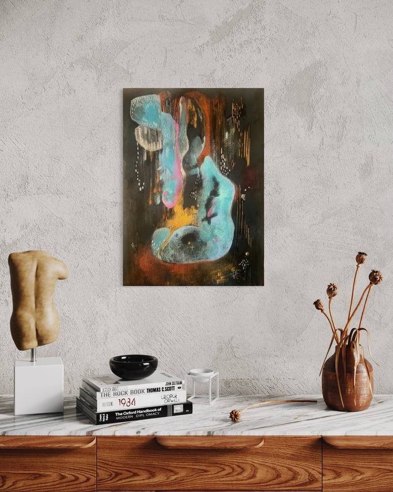 Original Surrealism Abstract Painting by Ilona Koralova