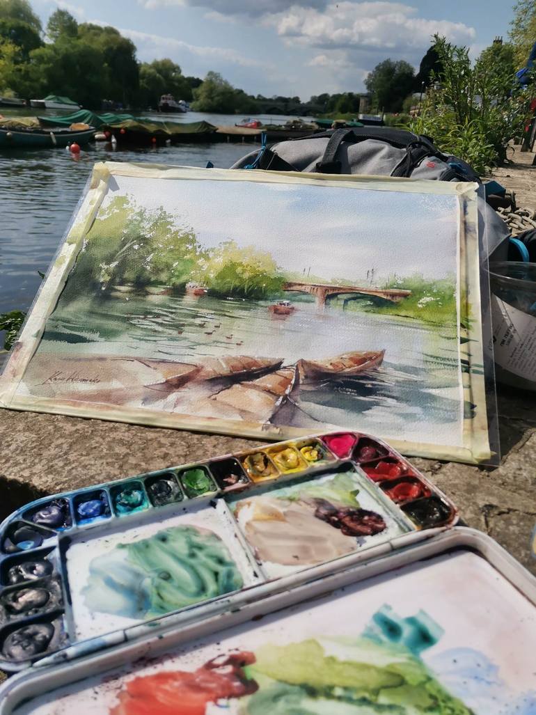 Original Documentary Landscape Painting by Kasia Wiercinska