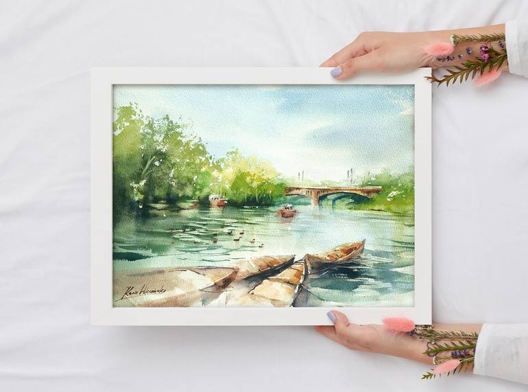 Original Documentary Landscape Painting by Kasia Wiercinska