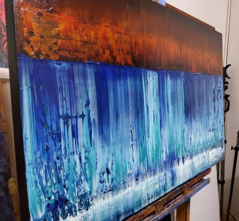 Original Abstract Seascape Painting by Scott Maxwell