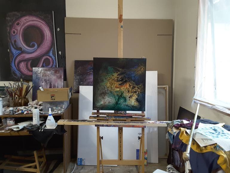 Original Modernism Abstract Painting by Scott Maxwell