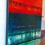 Painted edge of canvas 