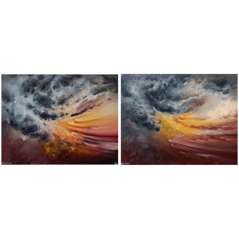 Original Abstract Seascape Painting by Scott Maxwell