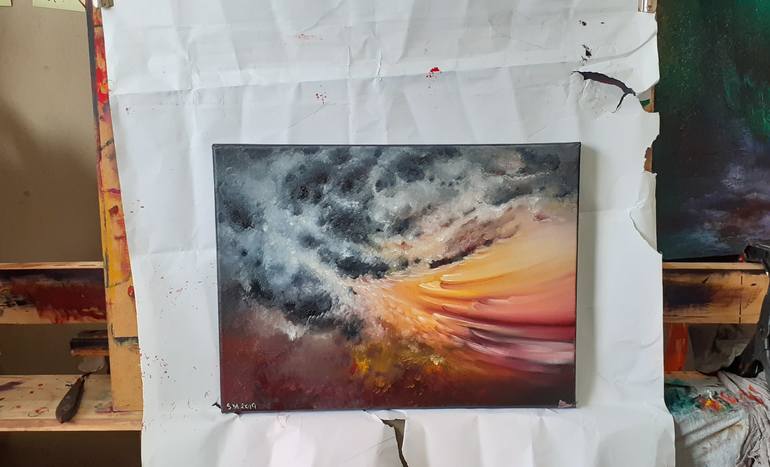 Original Abstract Seascape Painting by Scott Maxwell
