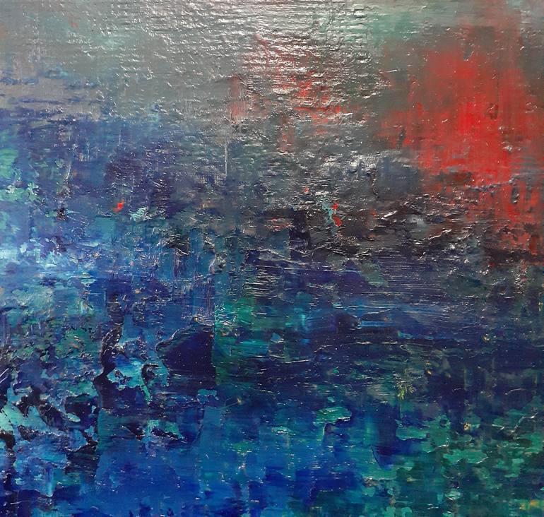Original Abstract Expressionism Abstract Painting by Scott Maxwell