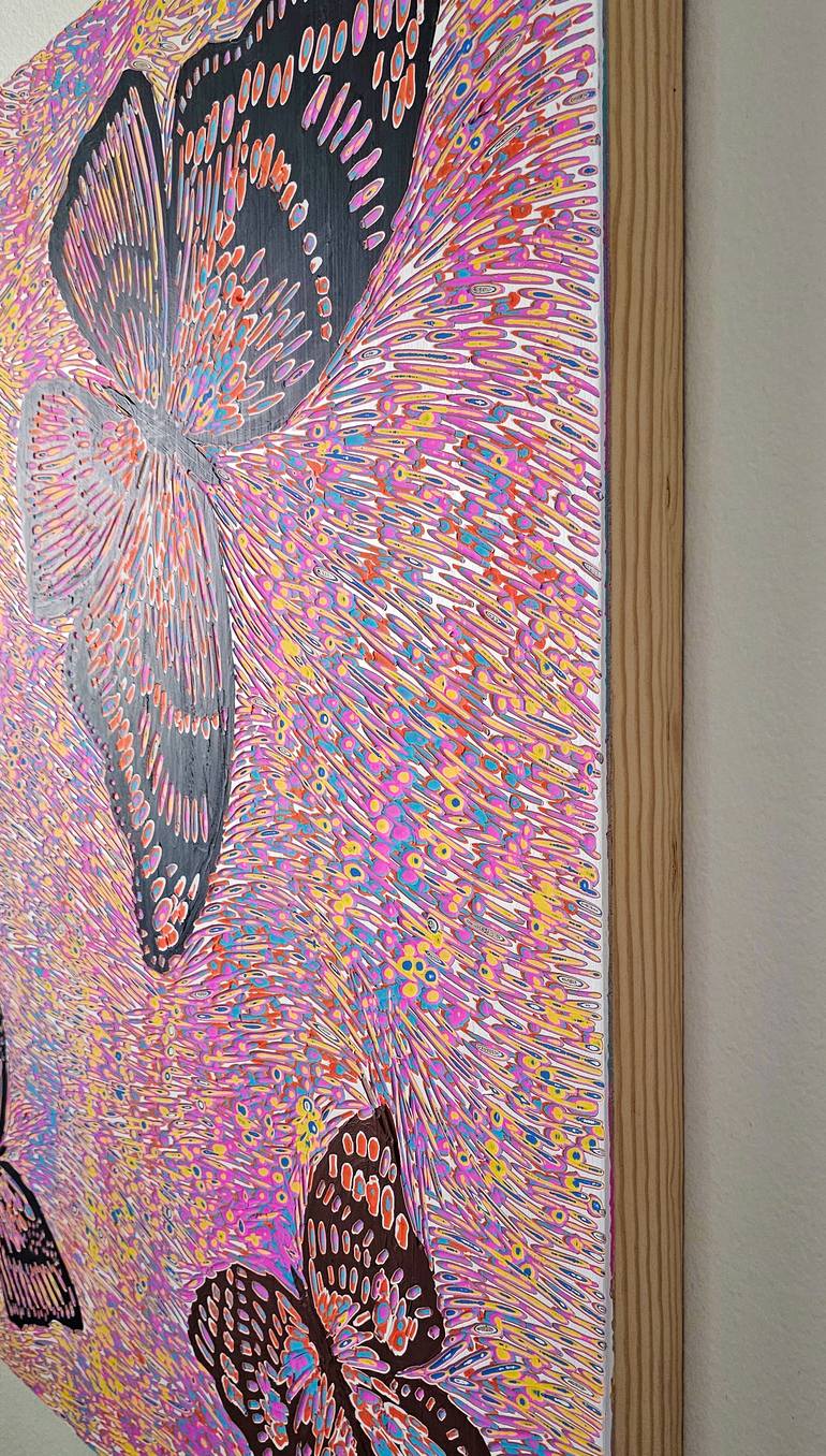 Original Abstract Expressionism Abstract Painting by Michelle Oh