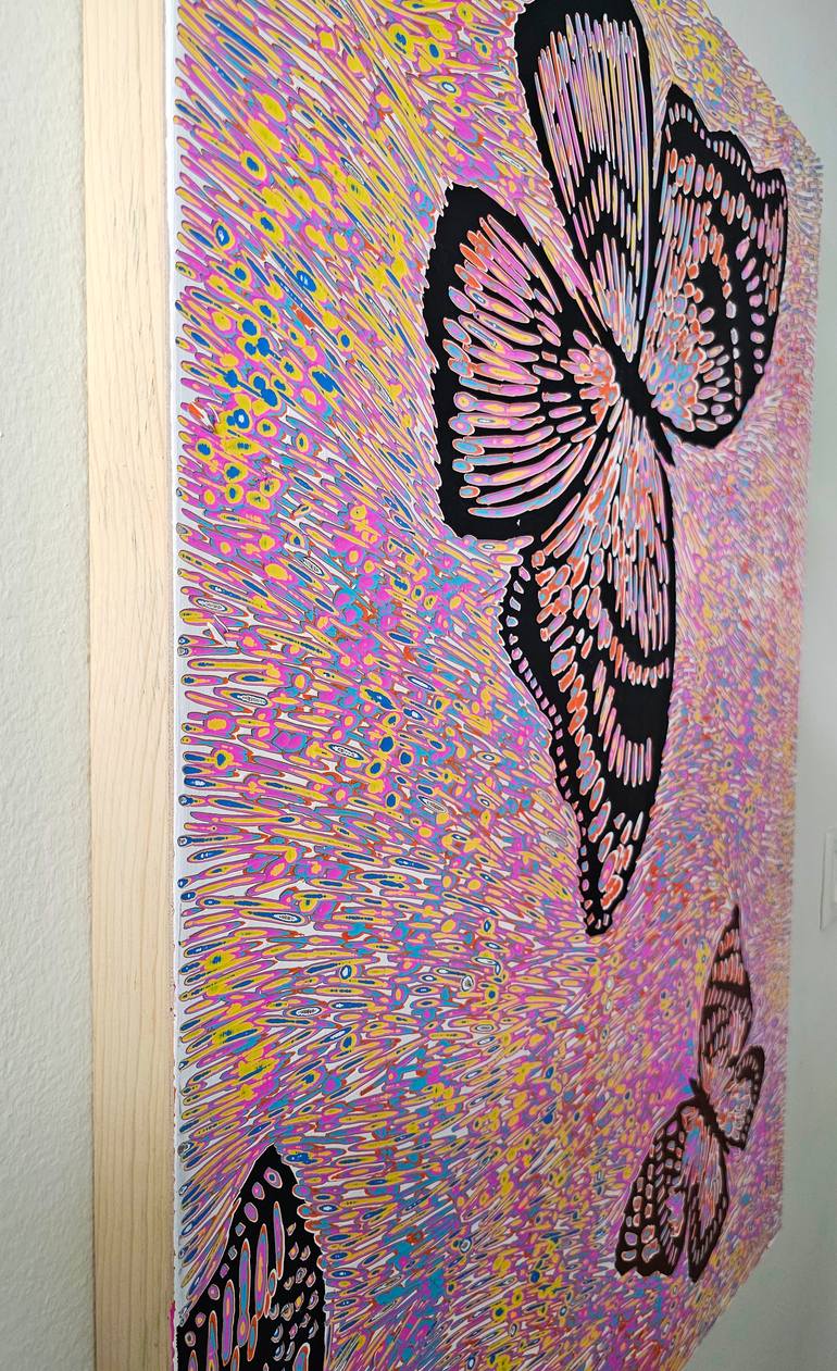 Original Abstract Expressionism Abstract Painting by Michelle Oh