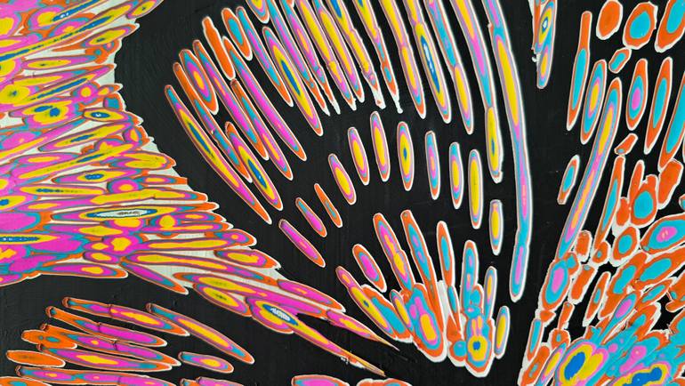 Original Abstract Expressionism Abstract Painting by Michelle Oh