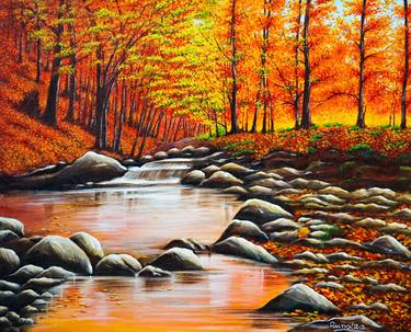 Original Landscape Paintings by Runa Bandyopadhyay