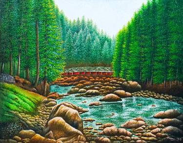 Original Landscape Paintings by Runa Bandyopadhyay