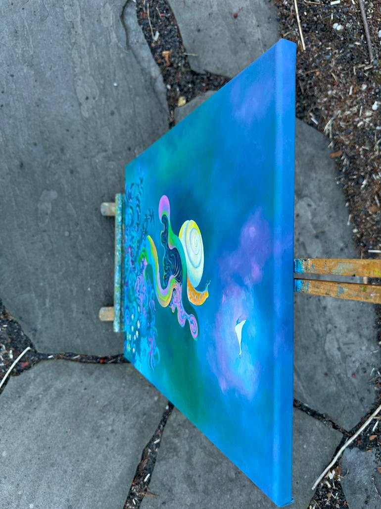 Original Abstract Expressionism Fantasy Painting by Anita Zotkina