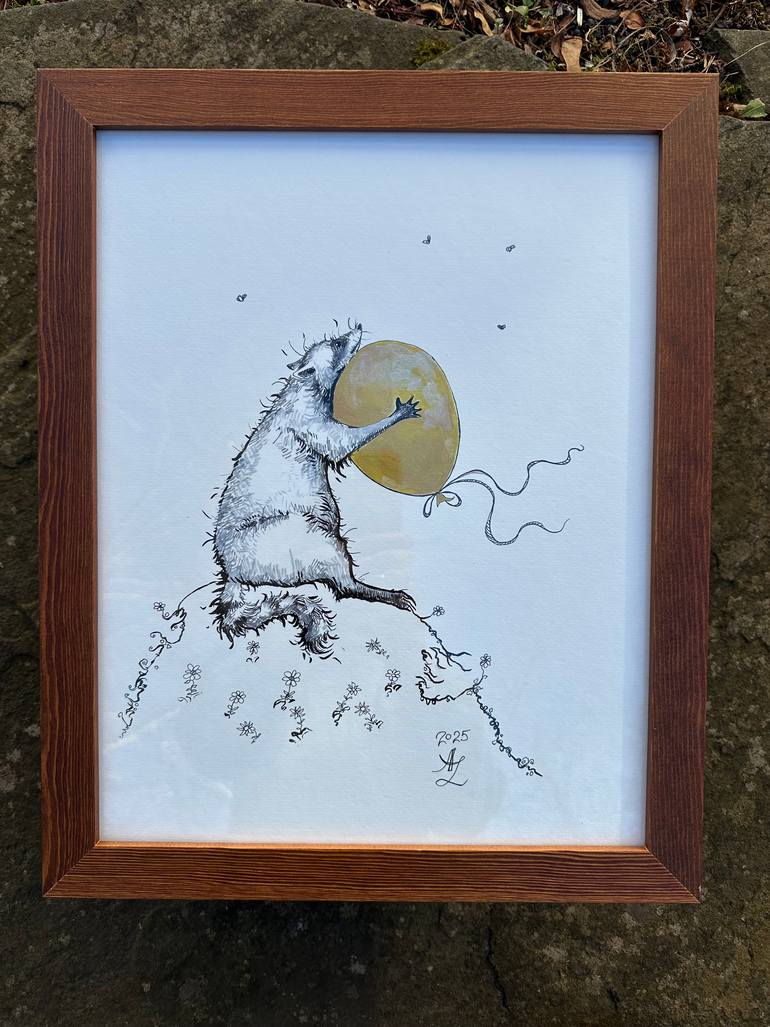 Original Contemporary Animal Mixed Media by Anita Zotkina