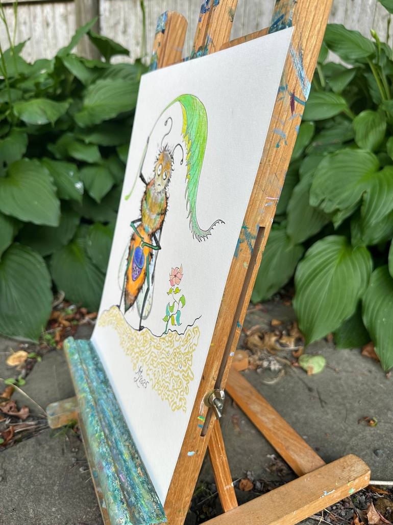 Original Contemporary Humor Drawing by Anita Zotkina