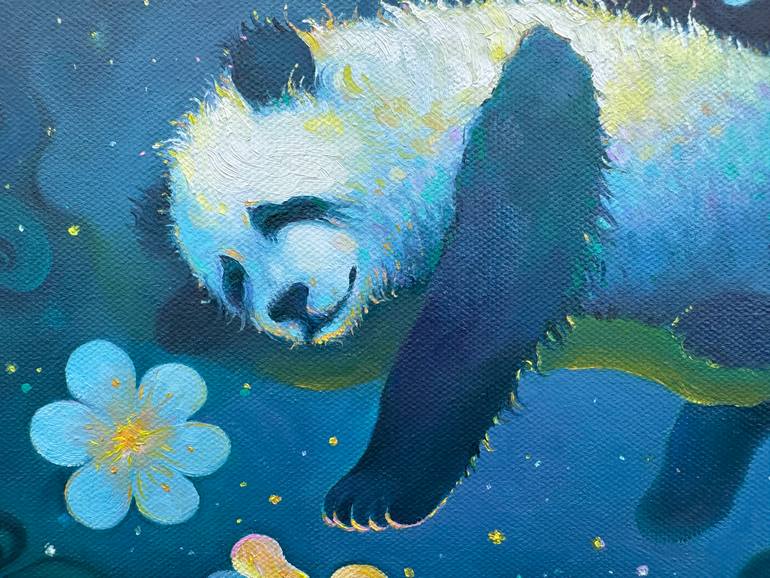 Original Surrealism Animal Painting by Anita Zotkina