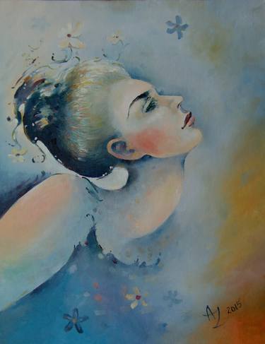Original Abstract Expressionism Women Paintings by Anita Zotkina